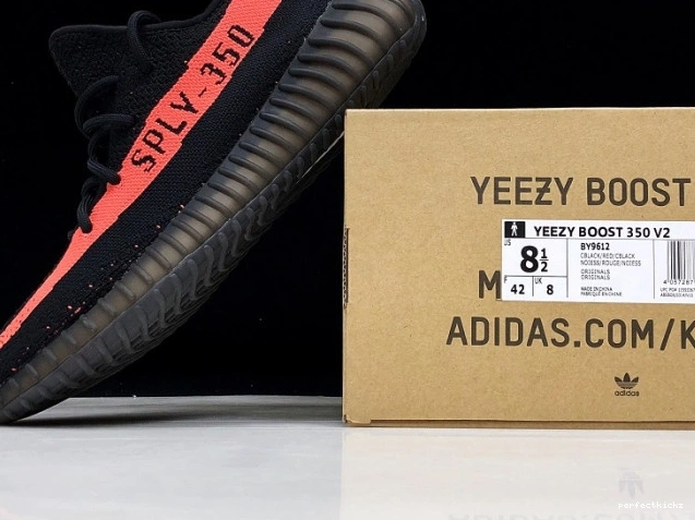 350 V2 Red BY9612 Core Yeezy Adidas Black Boost 0724